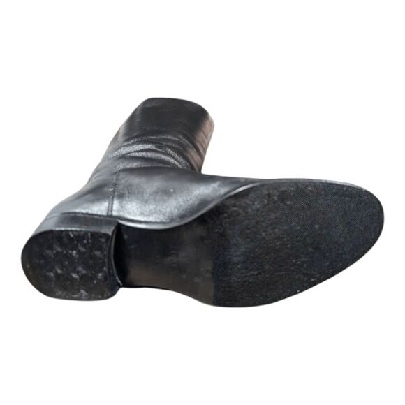 J.CREW Field Knee High Black Leather Riding Boot Size 8.5 - Picture 8 of 10